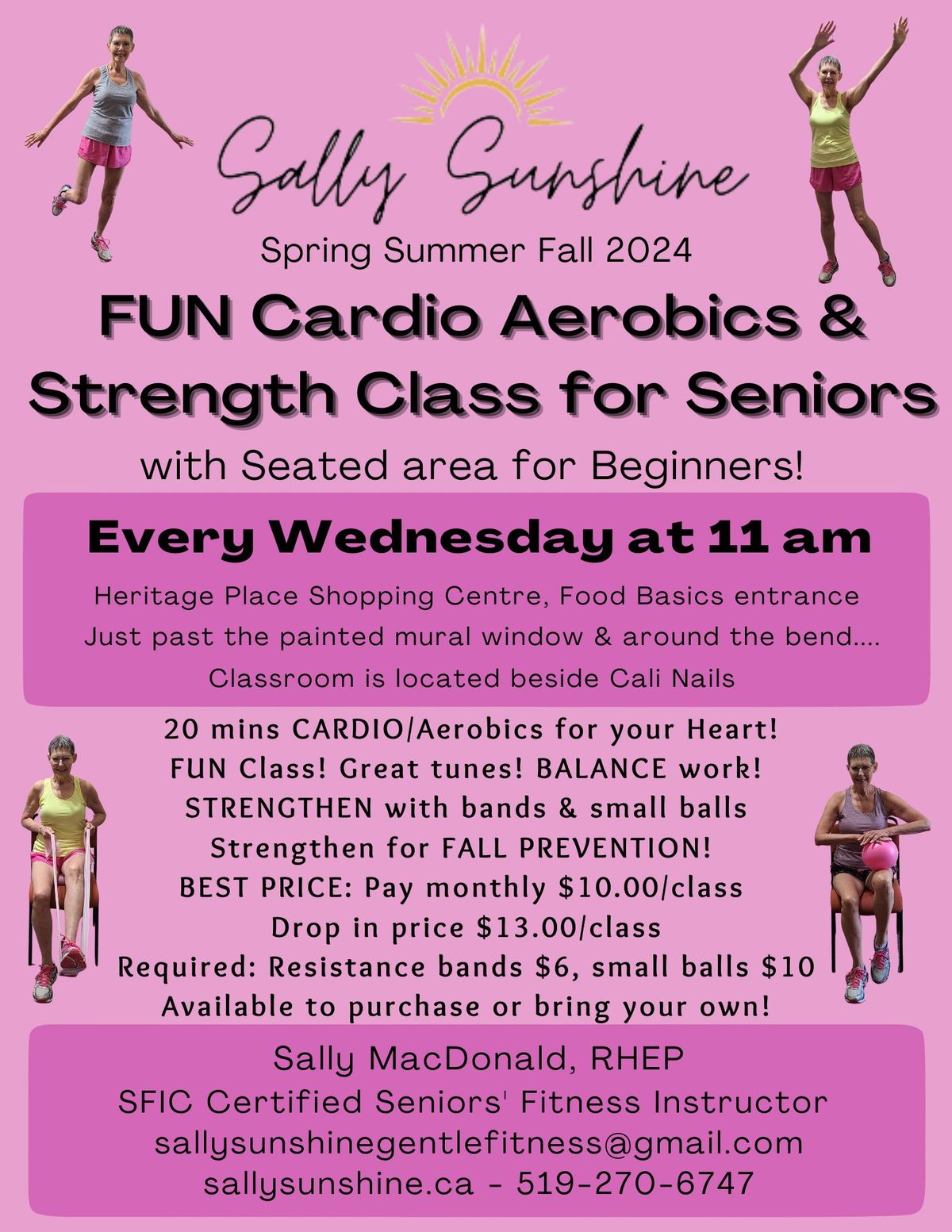 Cardio & Strength Class for Seniors with Sally Sunshine