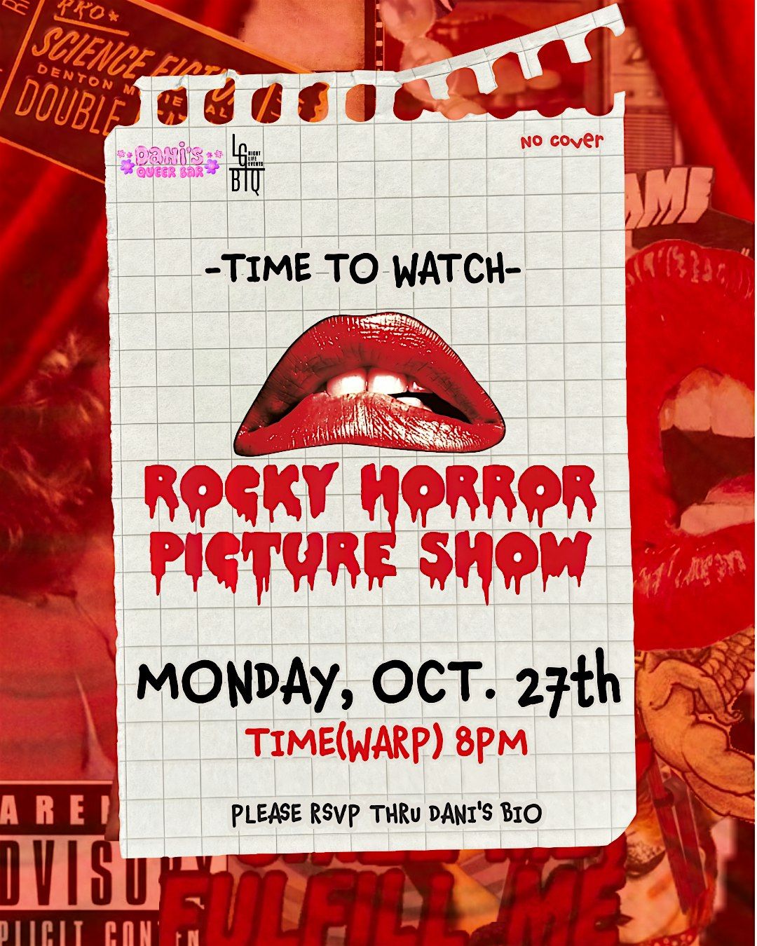 Watch Rocky Horror Picture Show With us No Cover