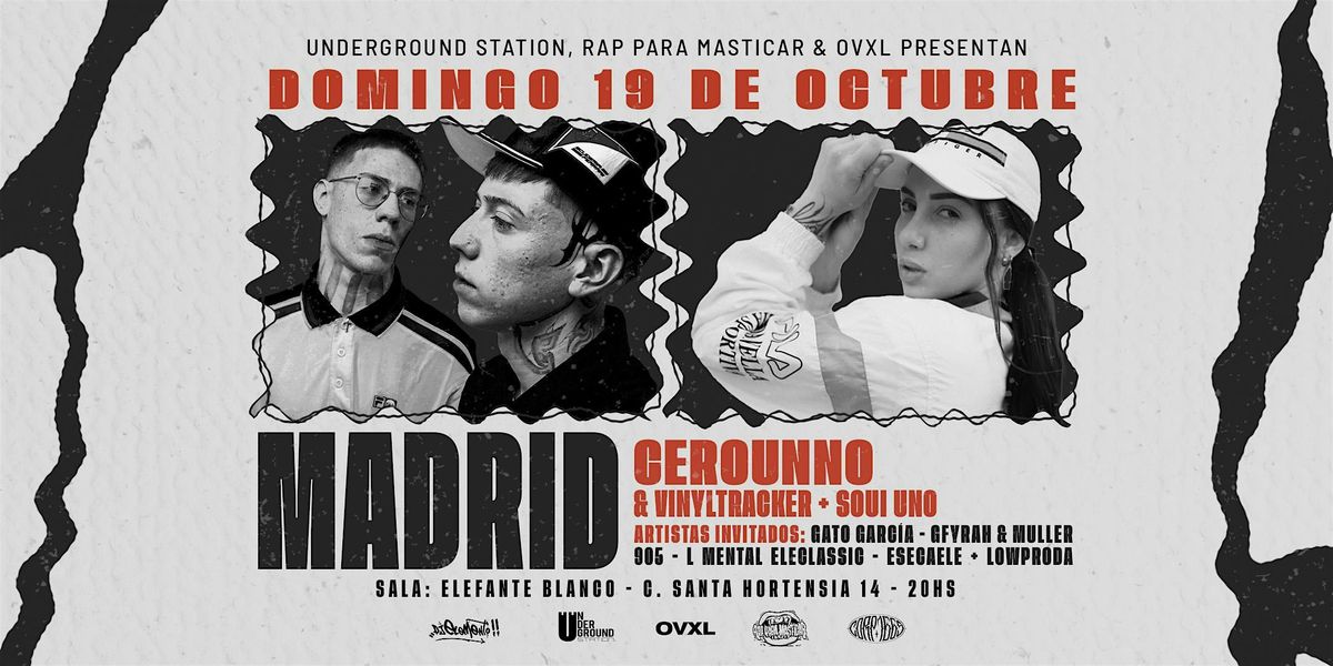 CEROUNNO + Vinyl Tracker & SOUI UNO en MADRID