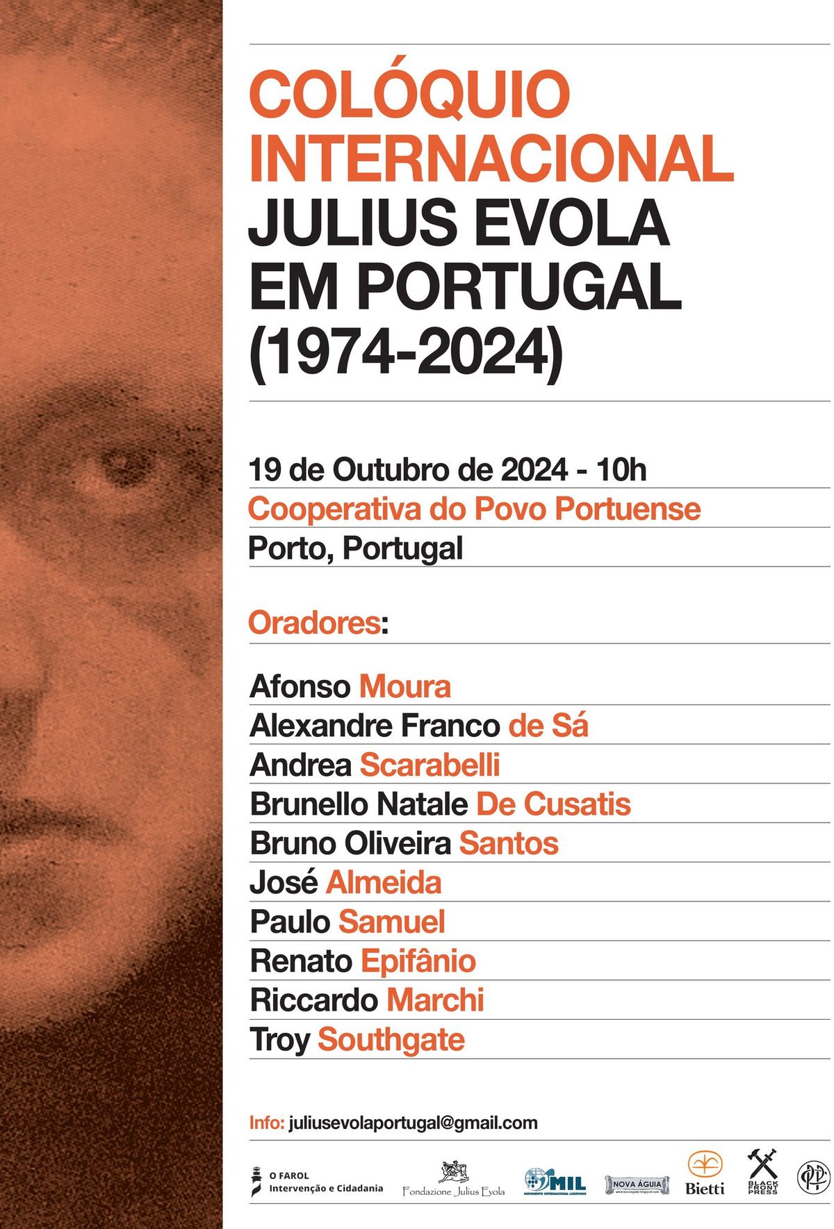 Col\u00f3quio Internacional: Julius Evola em Portugal (1974-2024)