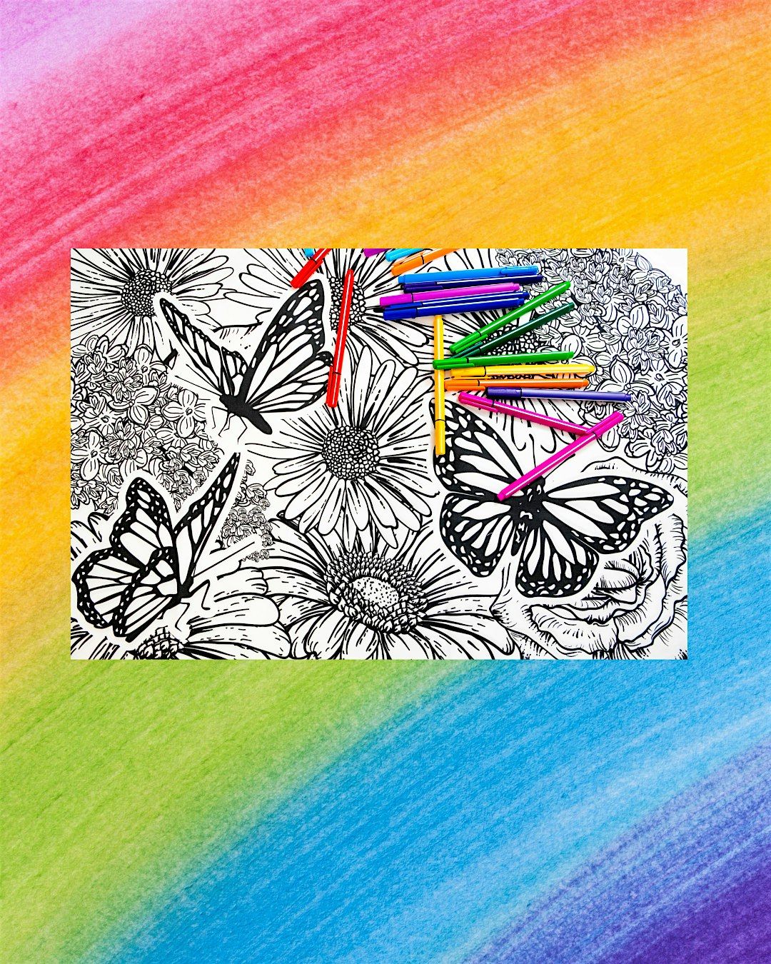 Adult Coloring Vibe night at Pop Up And Create