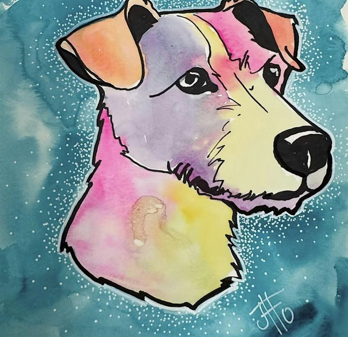 Paint Your Pet \u2013 Watercolor Pop Art w\/JennyBHawaii - Mapunapuna