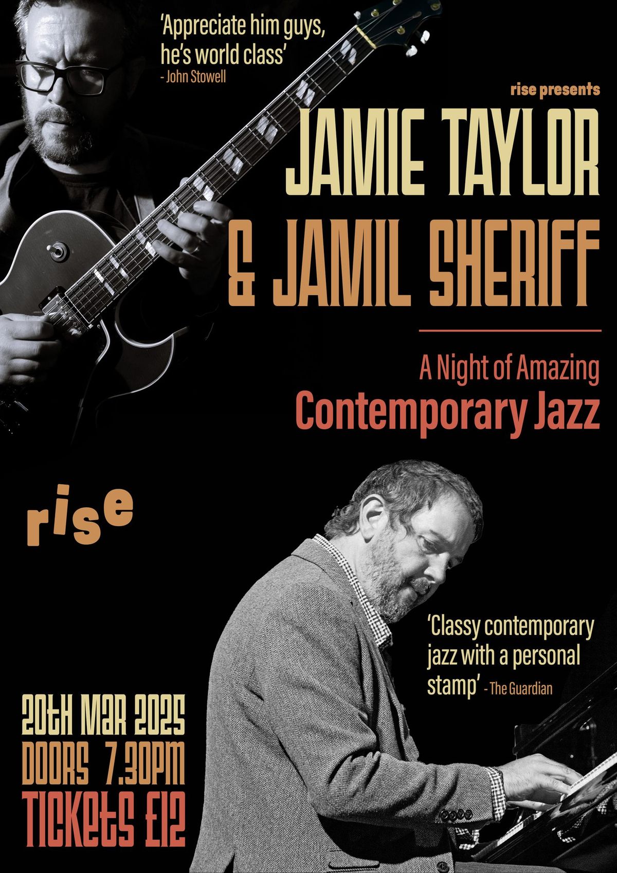 Jazz @ rise: Jamie Taylor and Jamil Sheriff