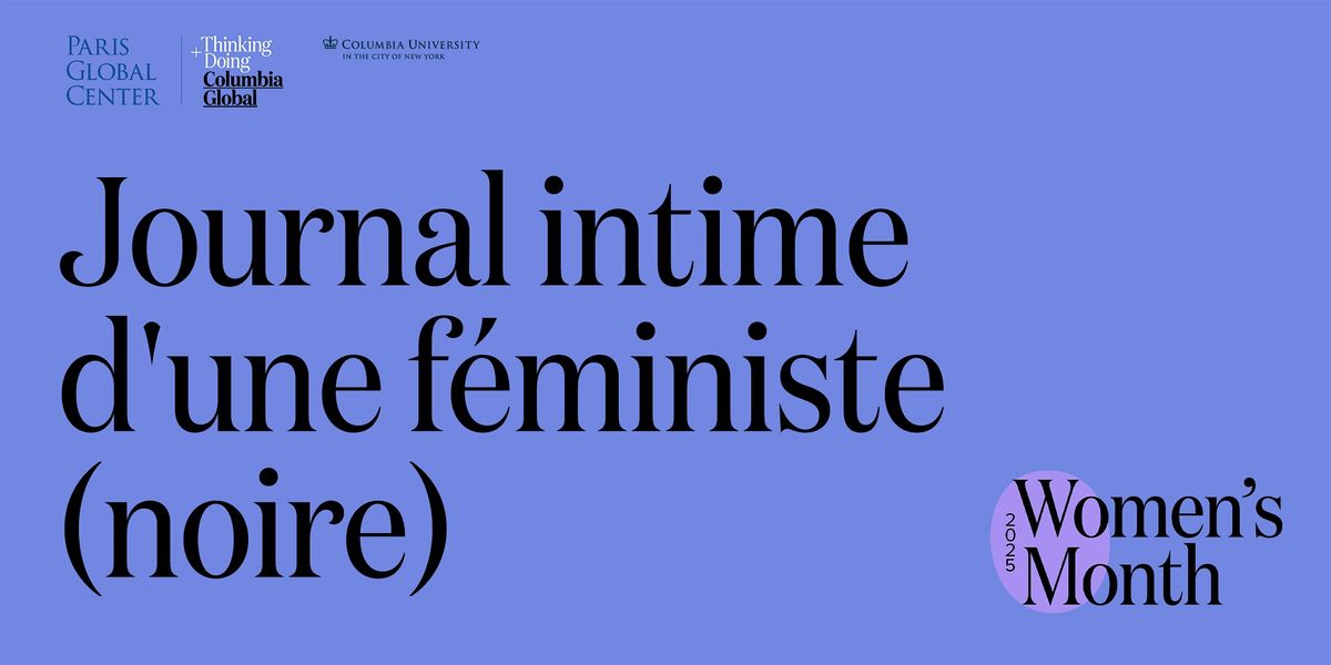 Journal intime d\u2019une f\u00e9ministe (noire)