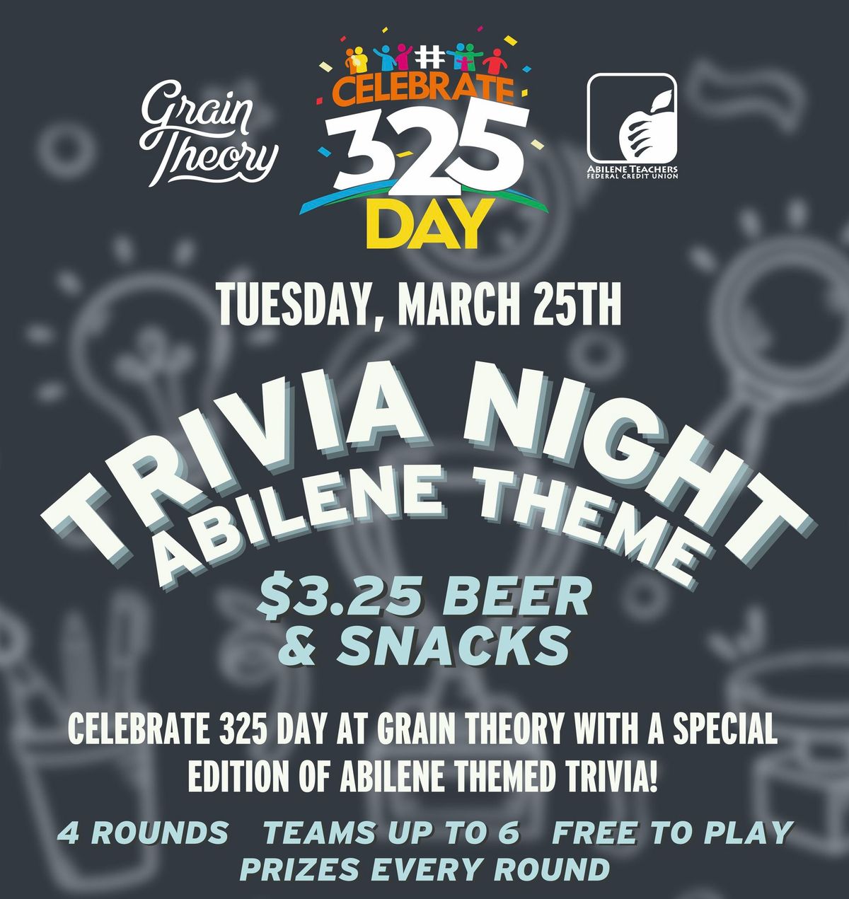 325 Day at Grain Theory: Abilene Trivia 