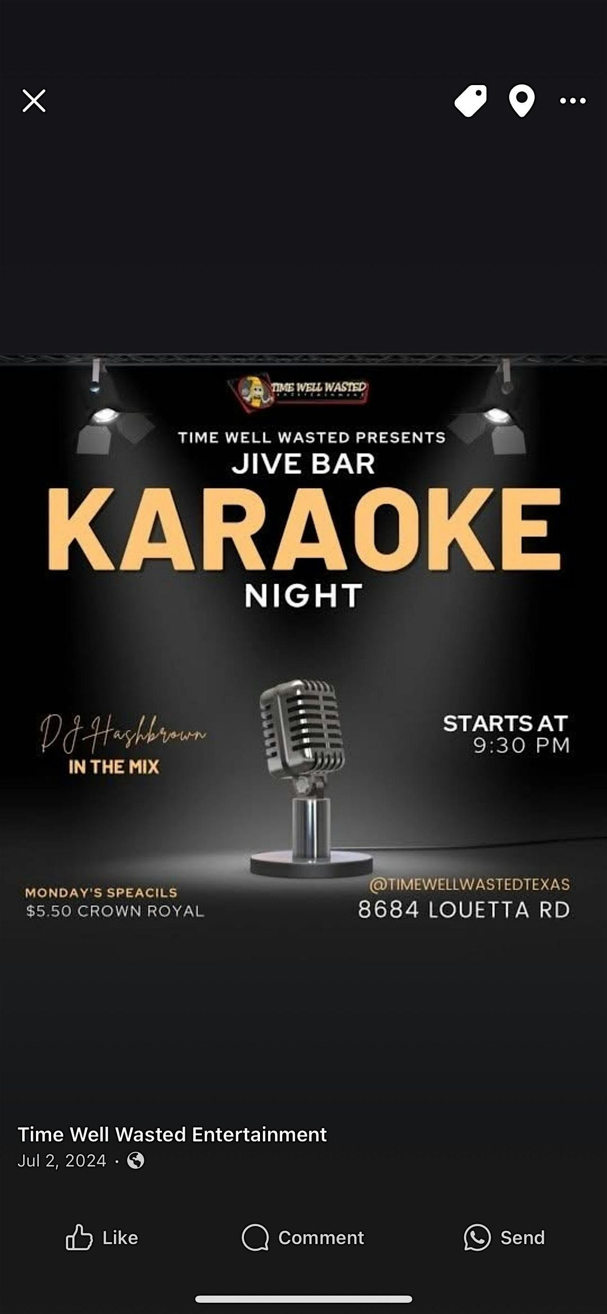 Monday Night Karaoke at JIVE Bar & Lounge