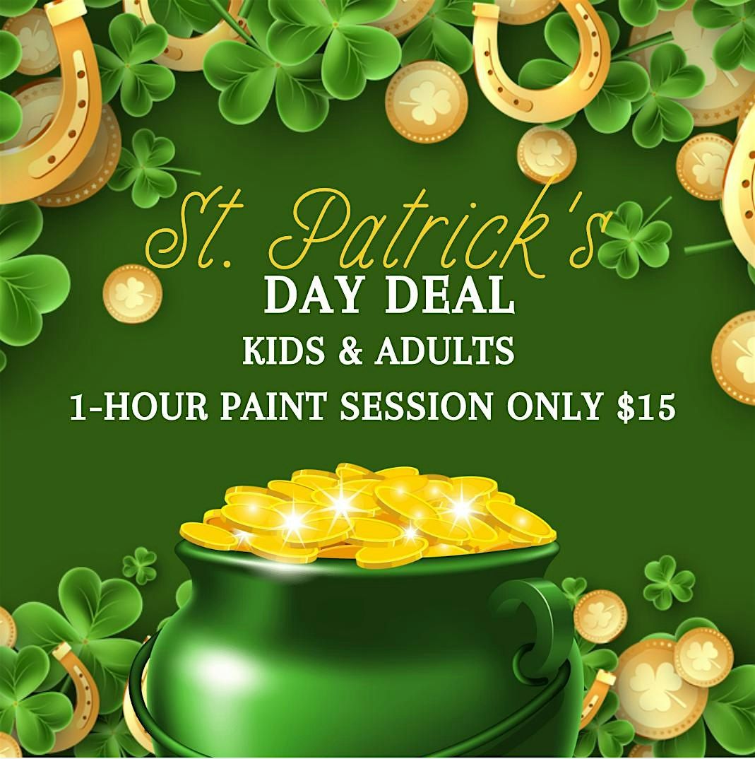 ST. PATRICK\u2019S DAY 1-HOUR DIY PAINT SESSION DEAL