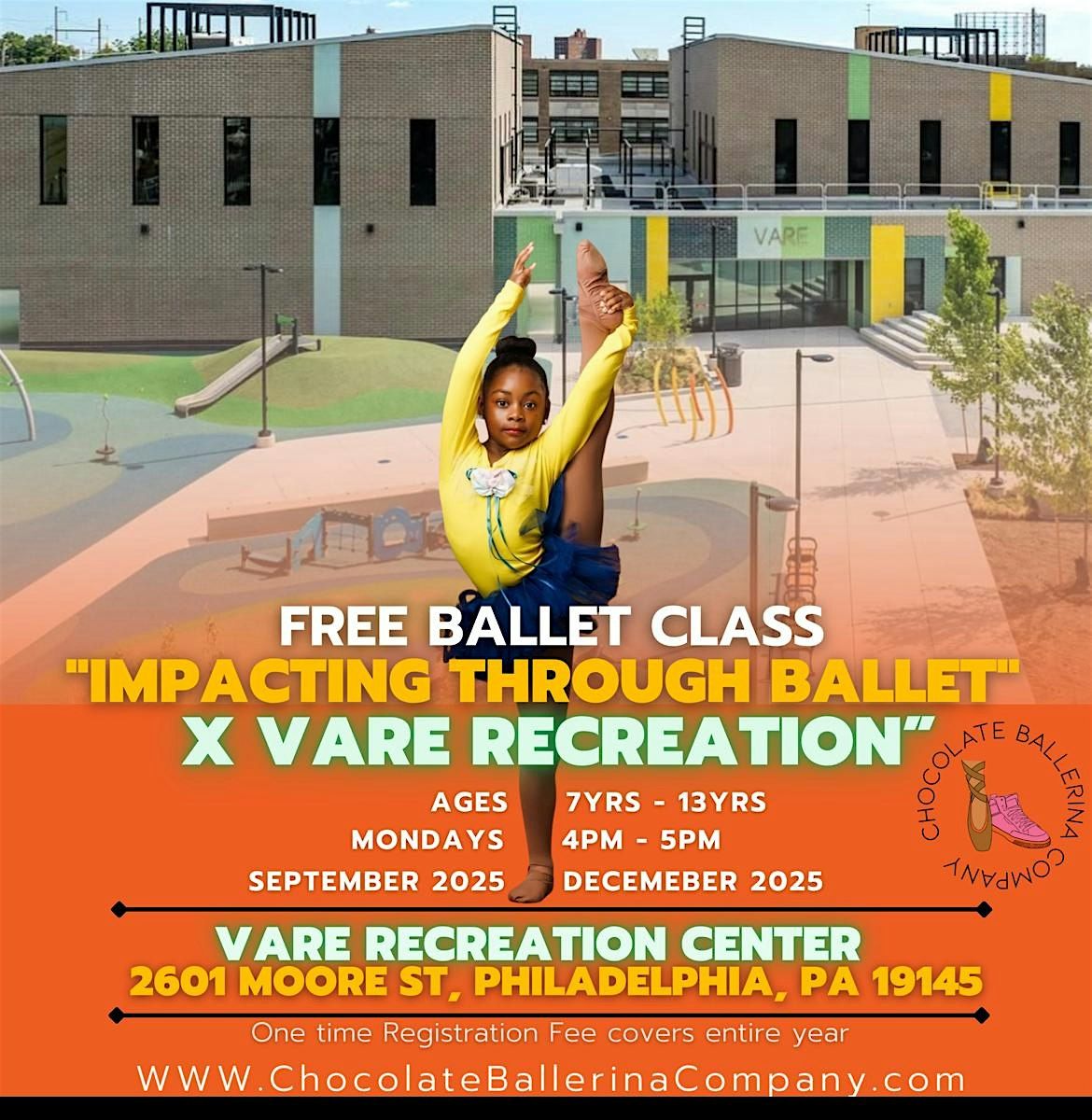 "Impacting Through Ballet" free ballet program at Vare recreation center