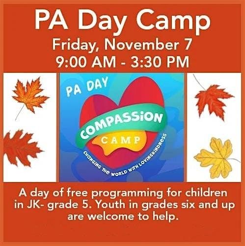 November PA Day Camp at St. Andrew's