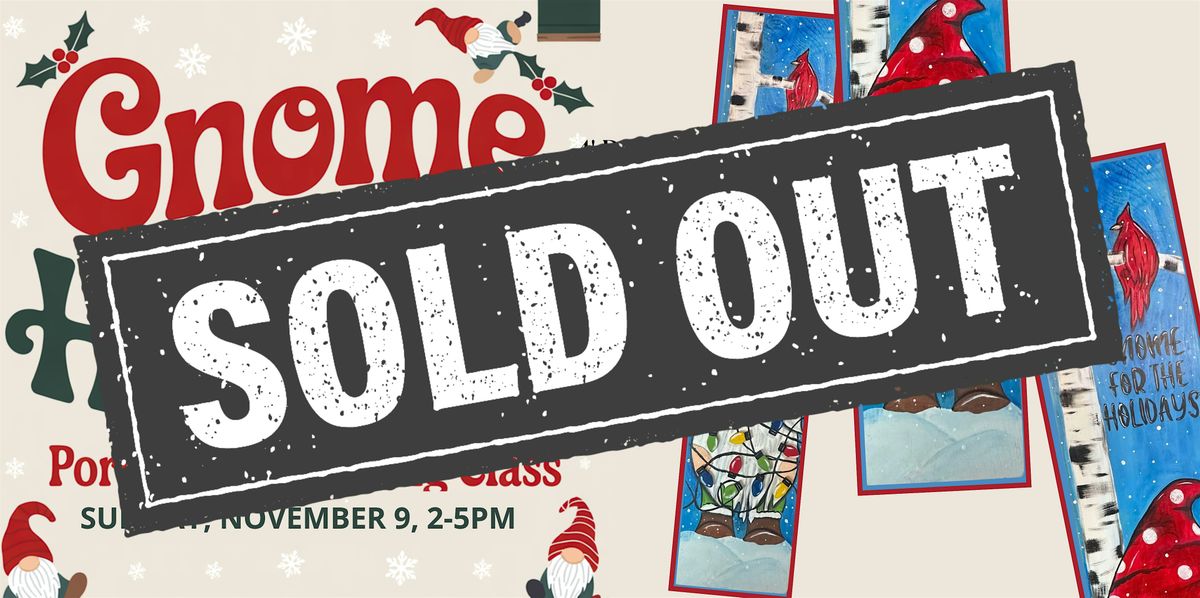 Holiday Paint & Sip \u2013 Create a Festive Gnome Porch Sign