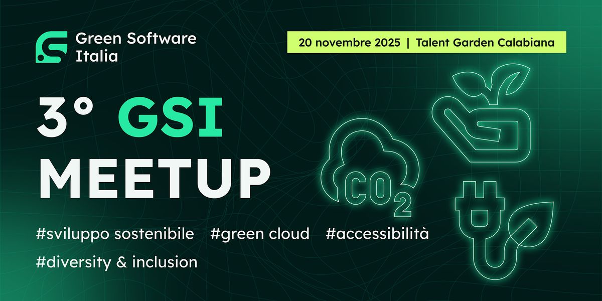 Green Software Italia - 3\u00b0 meetup
