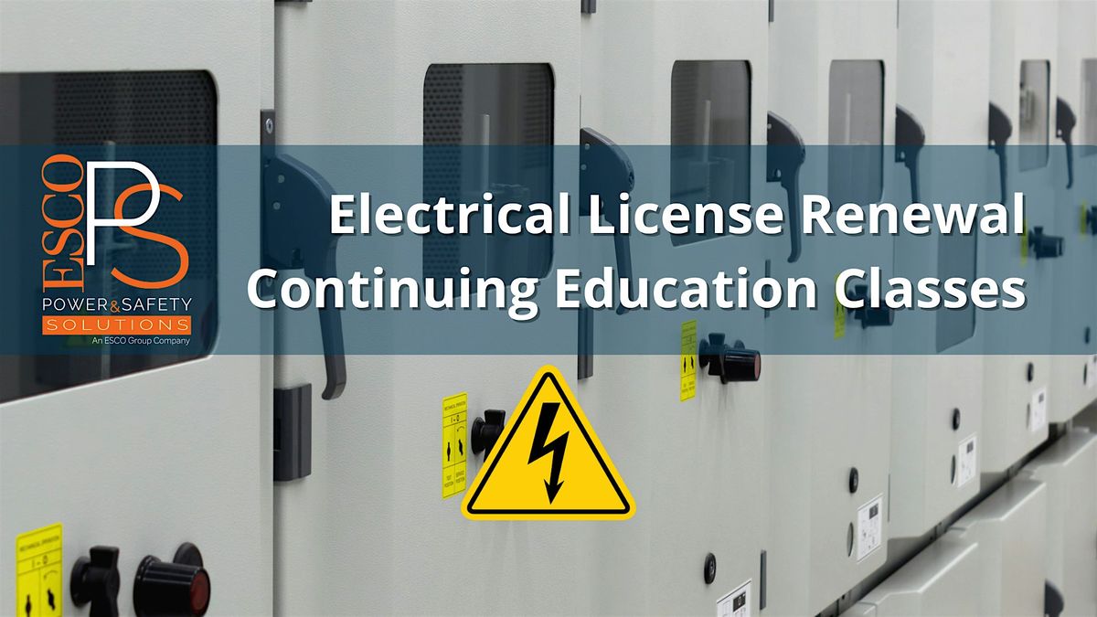 Electrical License Renewal Continuing Education Classes