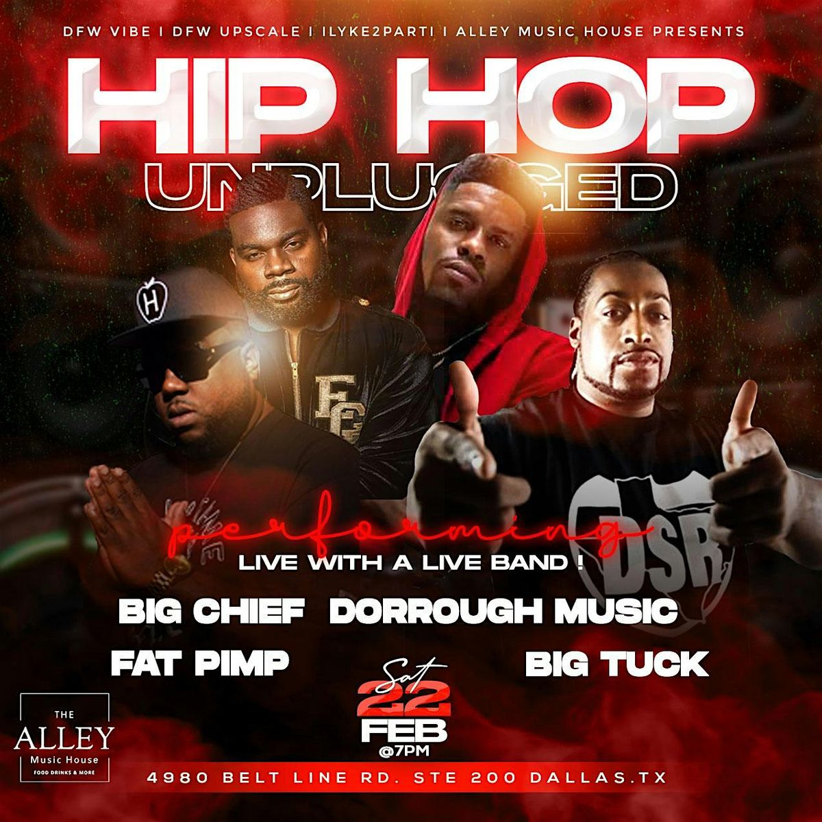 Alley Music Concert Series "Hip Hop Unplugged" ft Big Tuck & more!