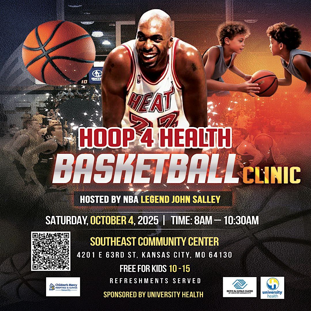 Hoop 4 Health Basketball Clinic with John Salley - Midwest Soul VegFest