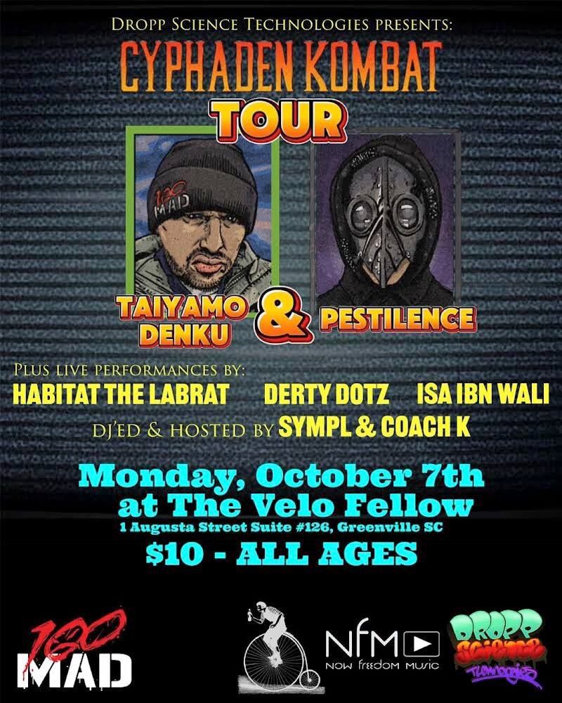 Dropp Science presents: Taiyamo Denku & Pestilence 