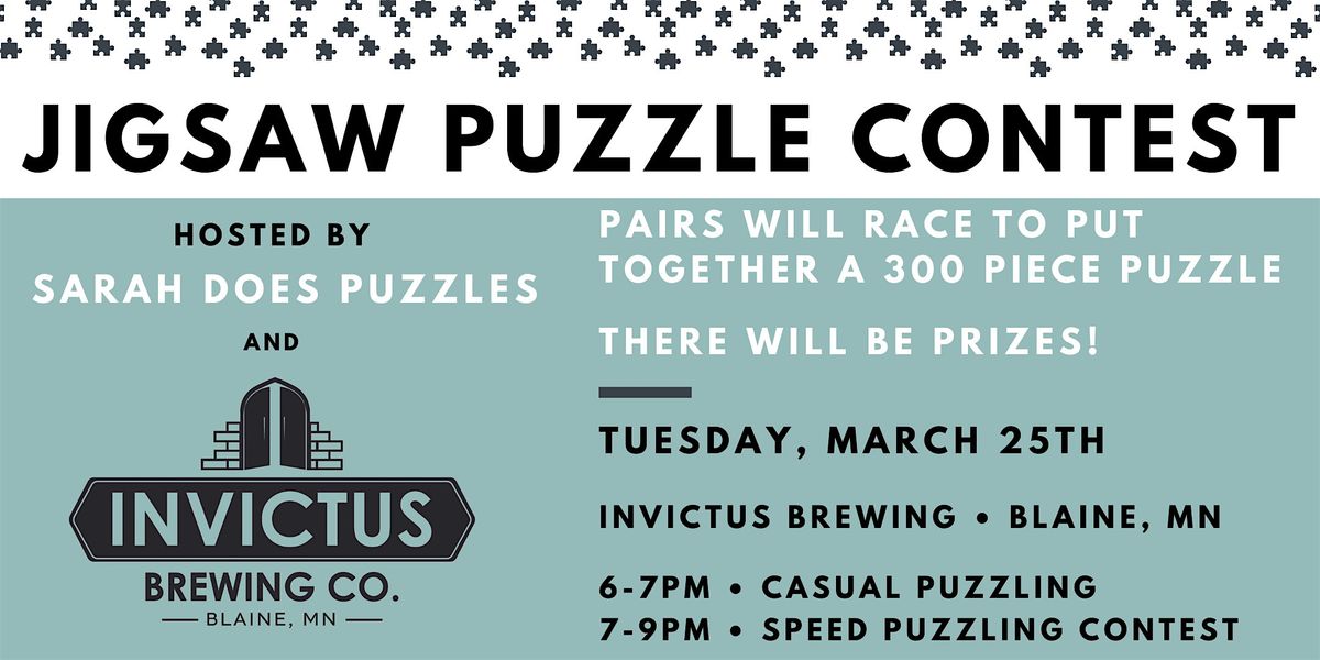 Pairs Jigsaw Puzzle Contest at Invictus Brewing Co - March 2025