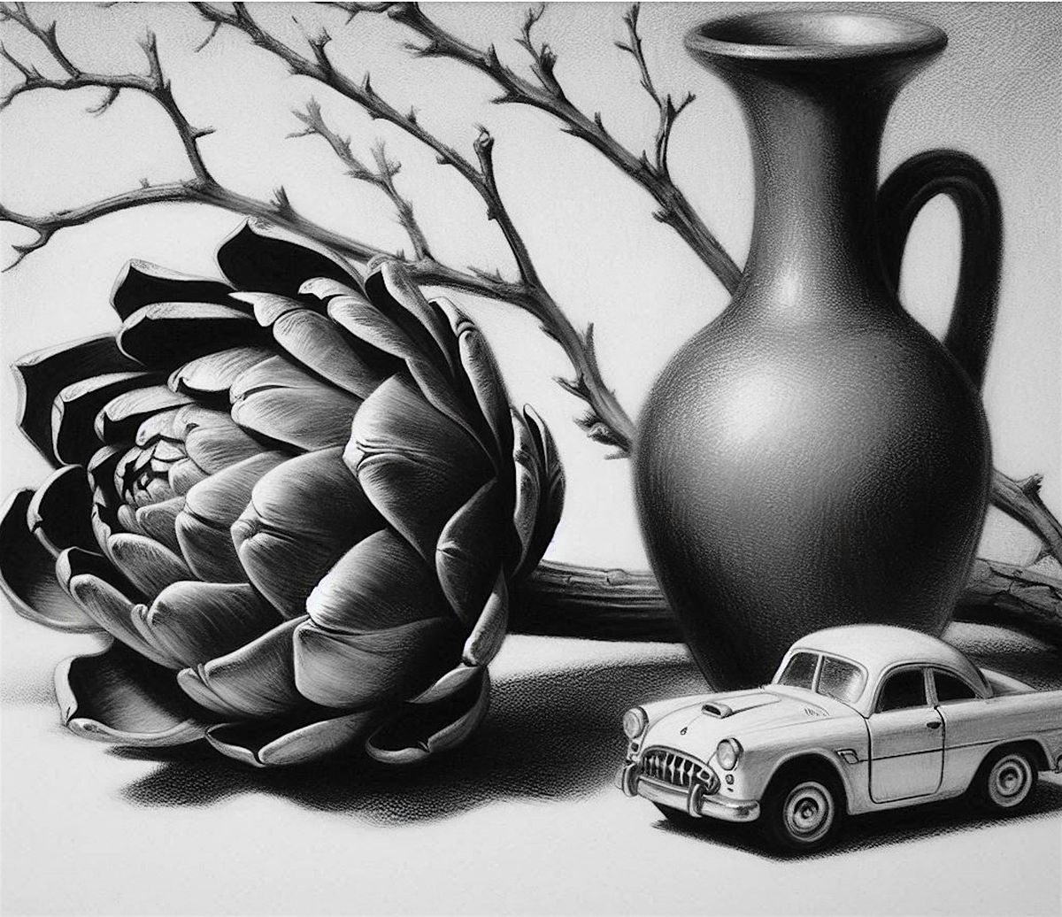 Workshop | Charcoal Dramatic Still Life: Drawing the Unexpected