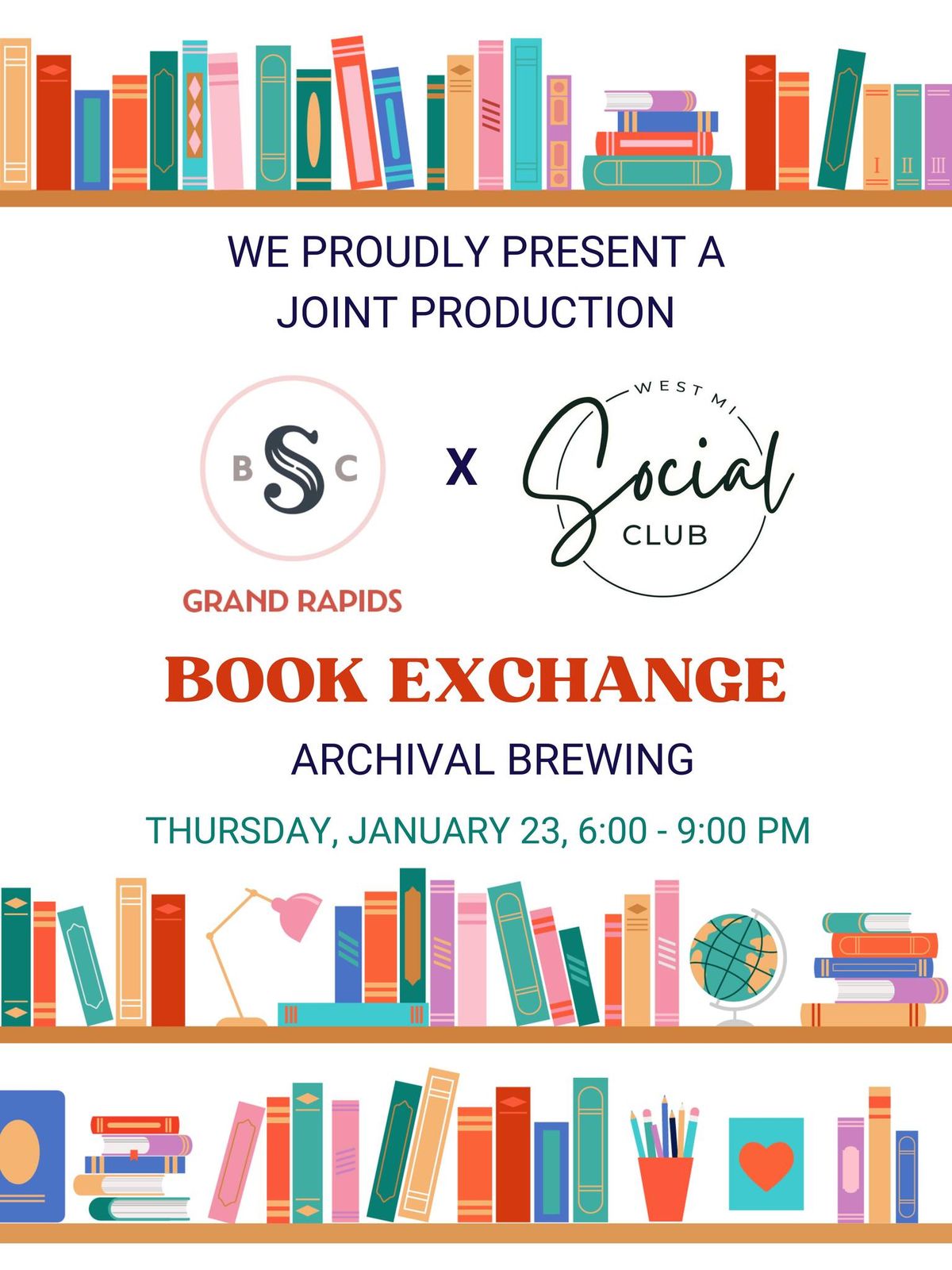 Silent Book Club, Grand Rapids x West MI Social Club Book Exchange at Archival Brewing