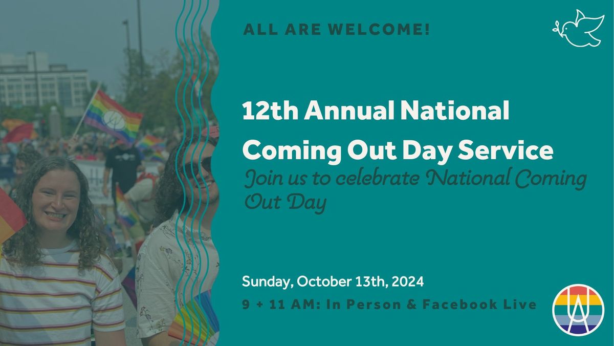 12th Annual National Coming Out Day Service