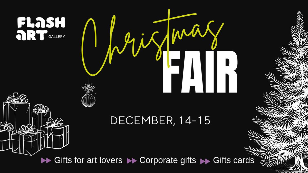  FLASH ART Graphic Gallery CHRISTMAS ART FAIR & "ARTIST'S" CABARET NIGHT