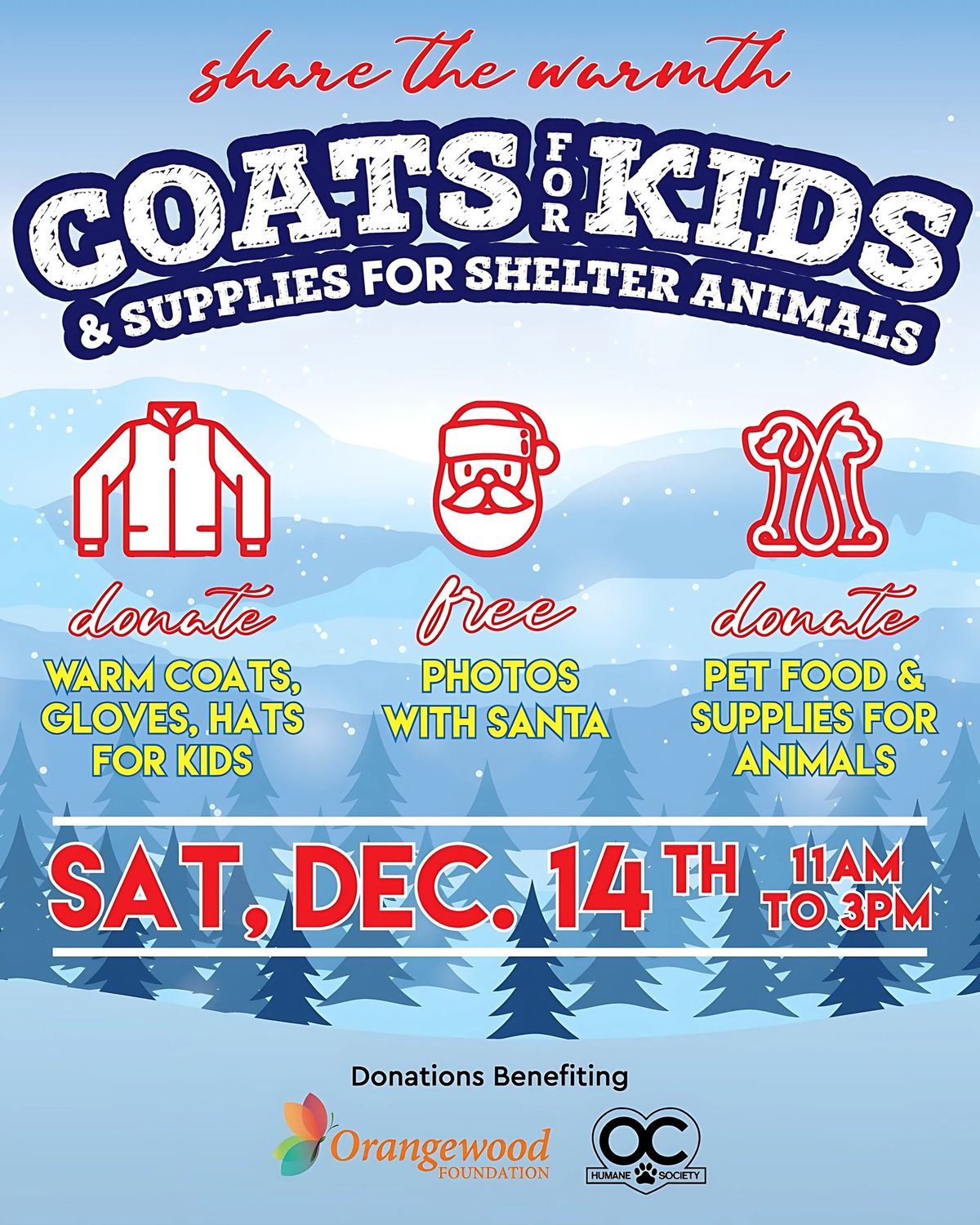 Coats For Kids & Supplies For Shelter Animals