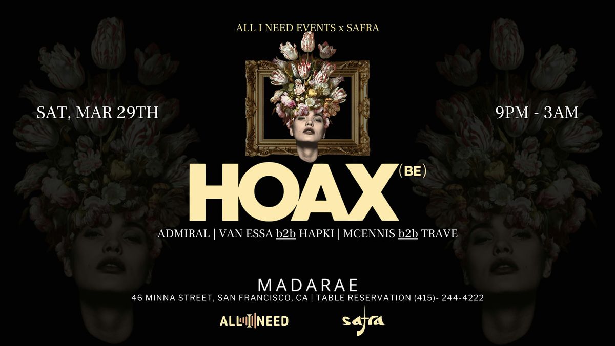 HOAX  (BE)  [Afro  House] at MADARAE