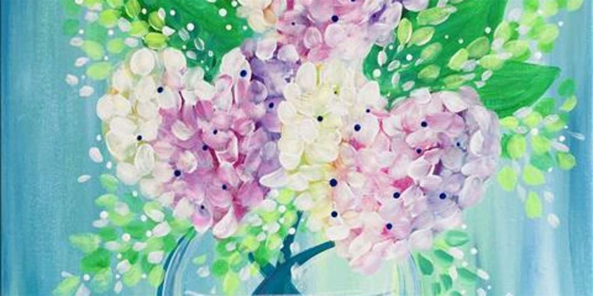 Beautiful Hydrangeas - Paint and Sip by Classpop!\u2122