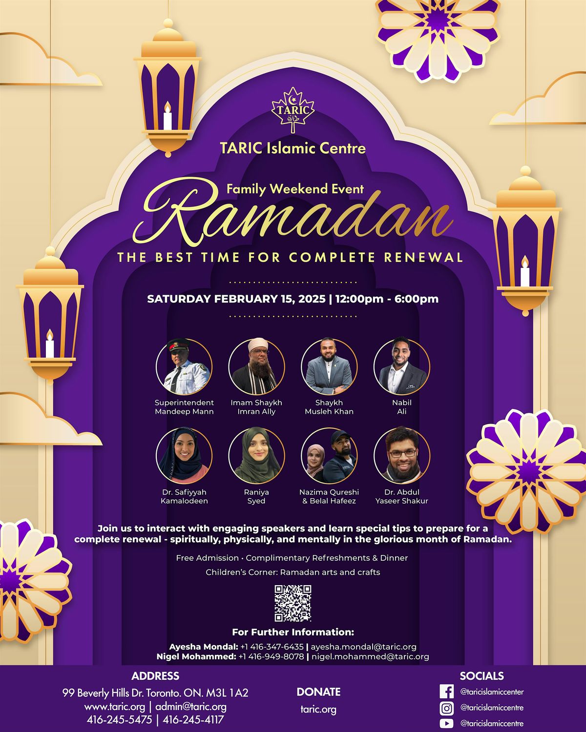 TARIC Islamic Centre Family Weekend Pre-Ramadan Event