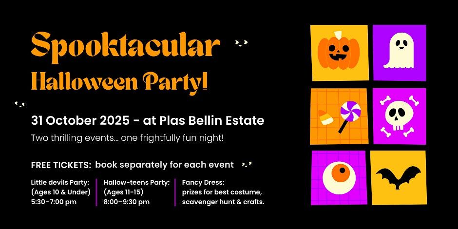 Spooktacular Halloween Party at Plas Bellin Hall