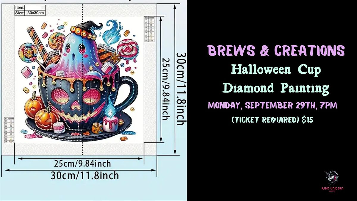 Brews & Creations: Halloween Cup Diamond Painting