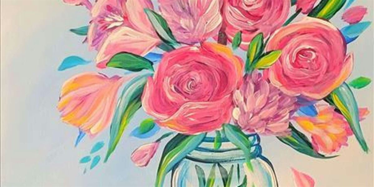 Cheery Floral Blooms in Springtime - Paint and Sip by Classpop!\u2122