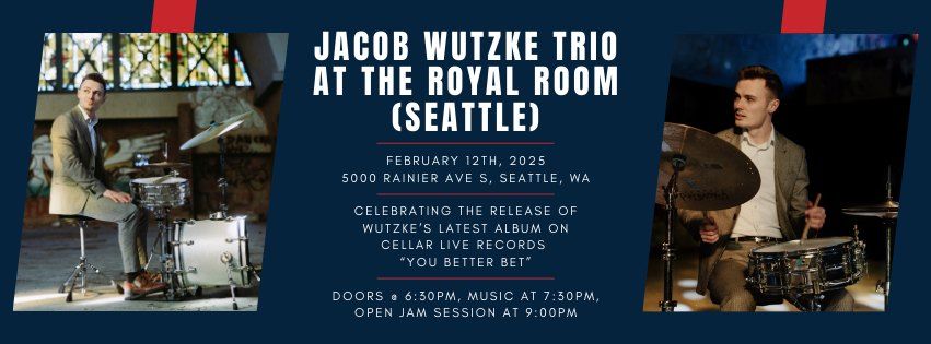 Jacob Wutzke Trio (Album Launch + Jazz Jam Session)