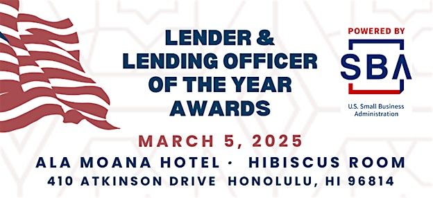 US SBA Lender & Lending Officer of the Year Awards