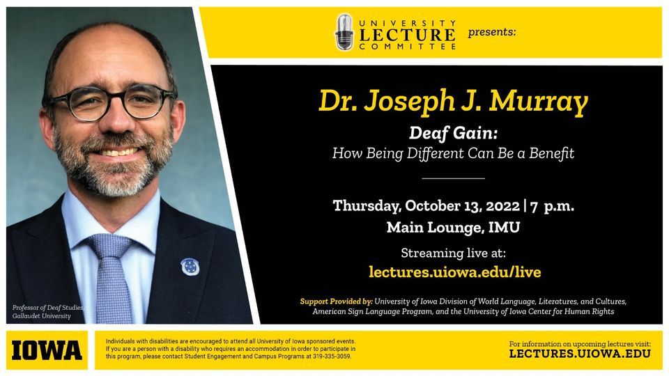 Deaf Gain with Dr. Joseph Murray