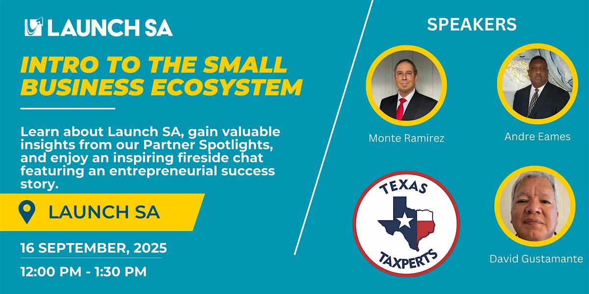 Intro to Small Business Ecosystem: Texas Taxperts