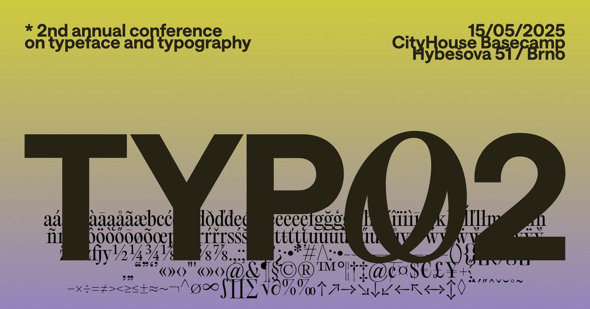 Brno Typo 2 \u2014 typography conference