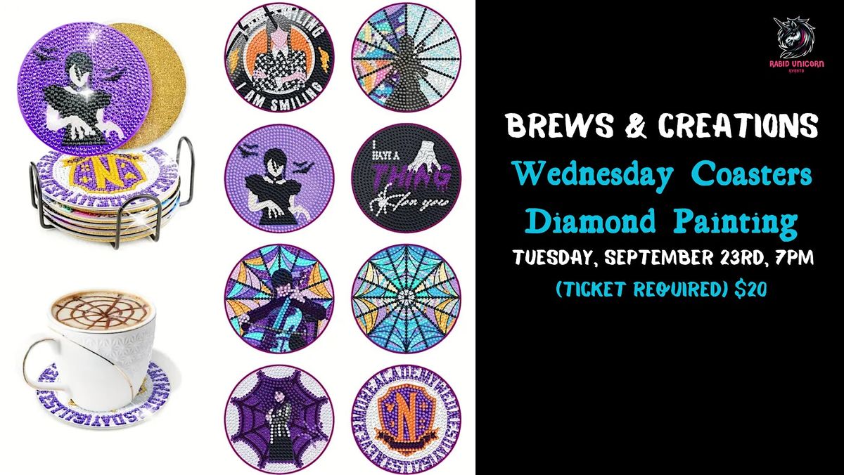 Brews & Creations: Wednesday Coasters Diamond Painting