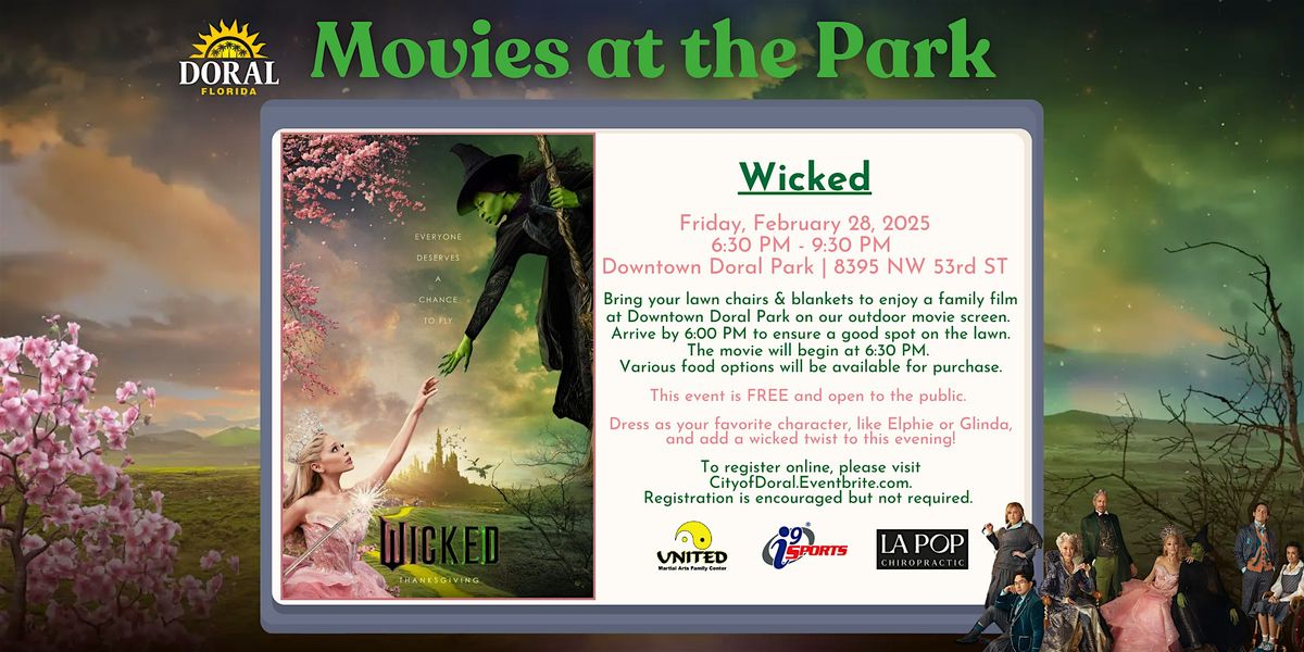 Movies at the Park ft. Wicked