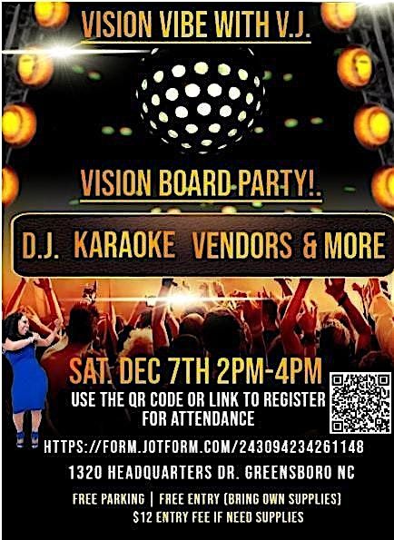 Vision Vibe With V.J.  Party, Vibe and Vision