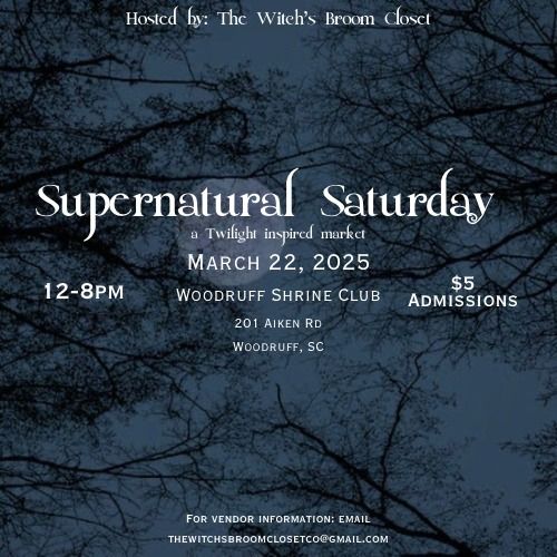 \ud83d\udc3e\ud83e\udddb\ud83c\udffb\u200d\u2640\ufe0f Supernatural Saturday Market \ud83e\udddb\ud83c\udffb\u200d\u2640\ufe0f\ud83d\udc3e