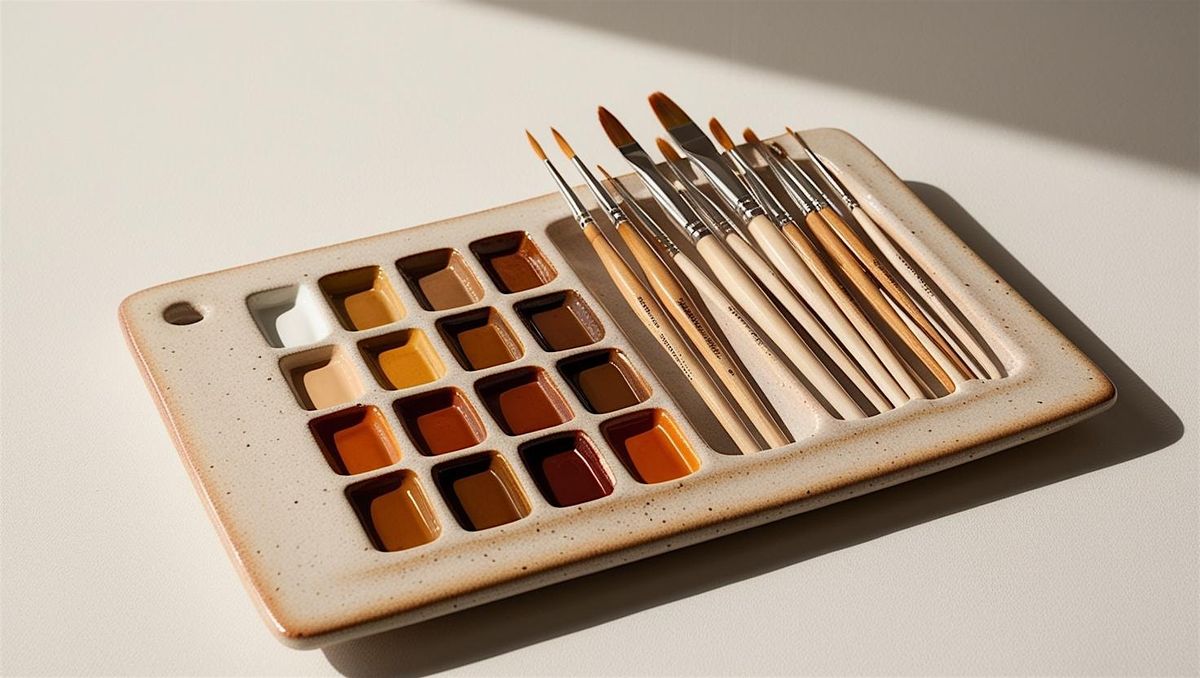 DIY Paint Palette Pottery Class- Beginner Ceramics Workshop