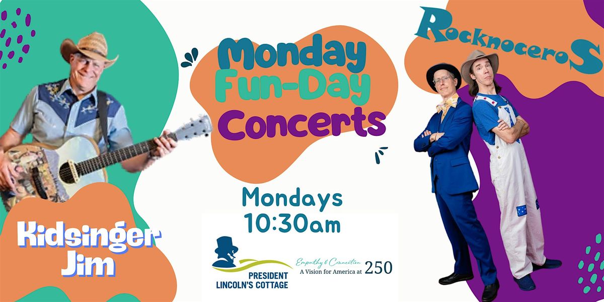 Monday Fun-Day Concerts with Kidsinger Jim & Rocknoceros