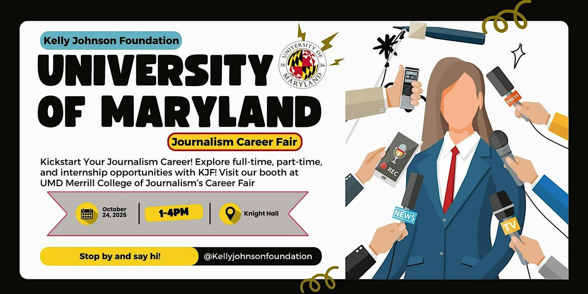 UMD Merrill College of Journalism Internship\/Career Fair KJF Booth