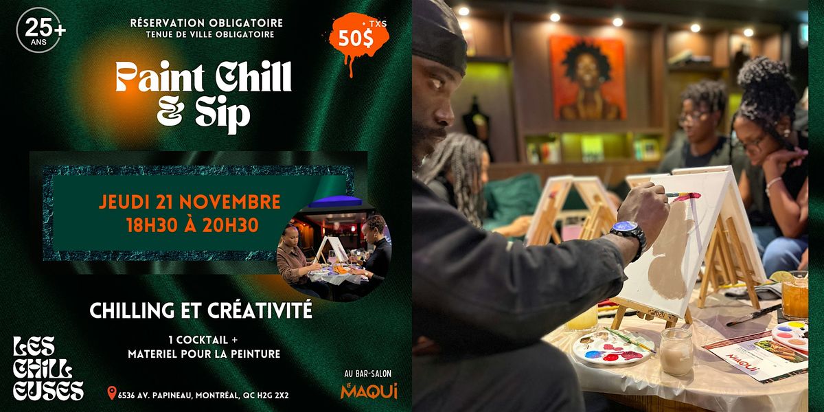 Paint Chill & Sip avec Les Chilleuses