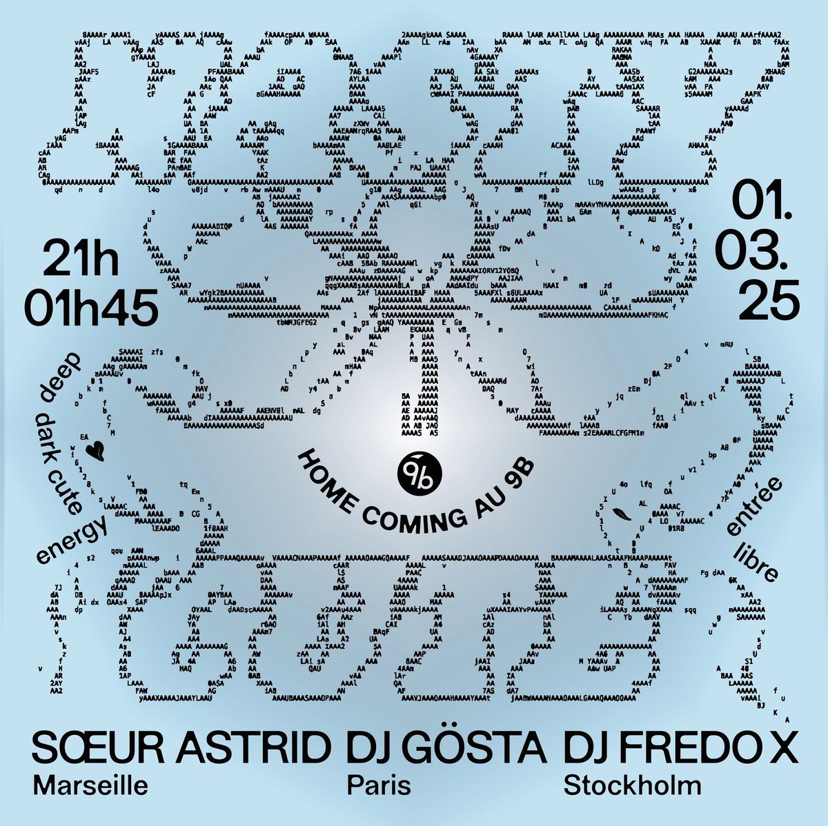 NastyCute [DJ Fredo X, S\u0153ur Astrid, DJ G\u00f6sta] au 9B