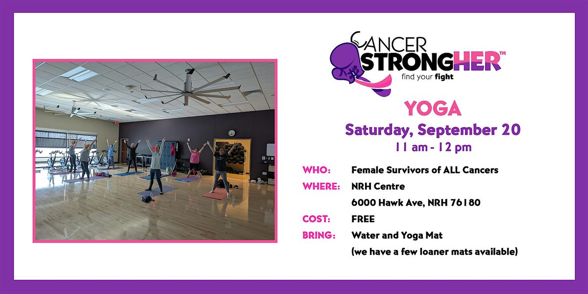 Cancer StrongHER Yoga \u2013 September 20, 2025