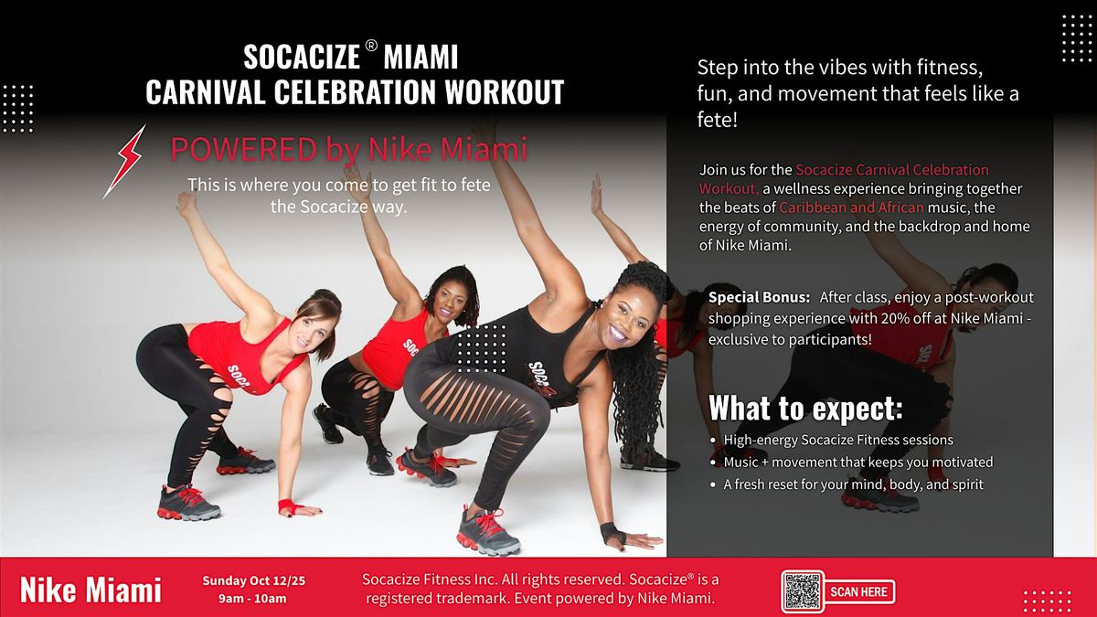 Socacize\u00ae Miami Carnival Celebration Workout