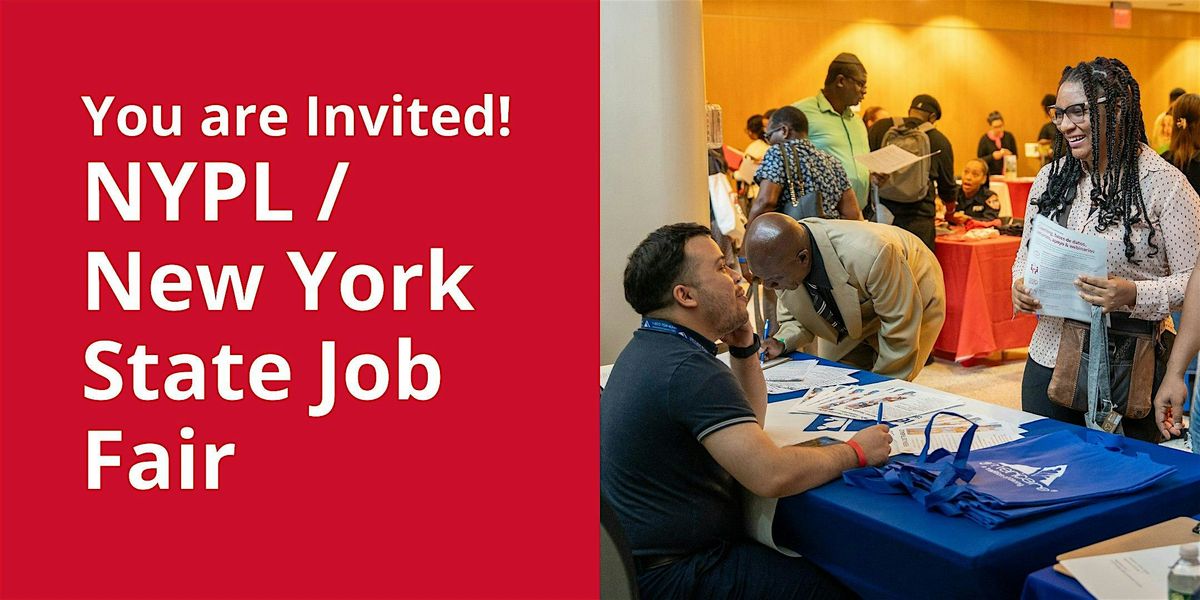 You Are Invited! NYPL \/ New York State Job Fair