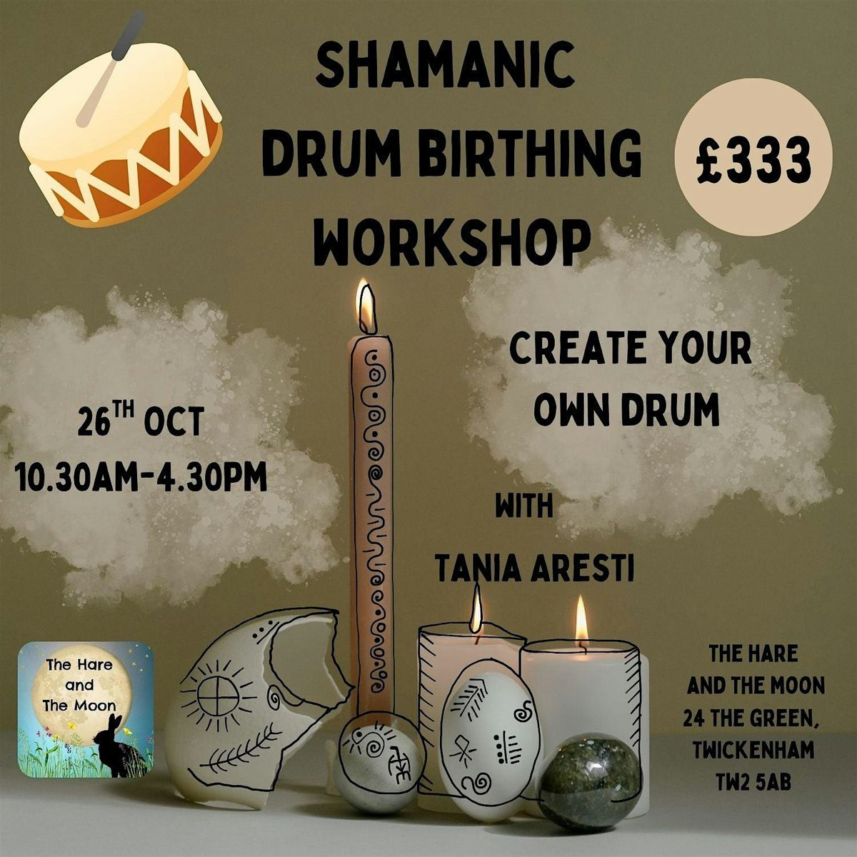 Halloween shamanic drum birthing