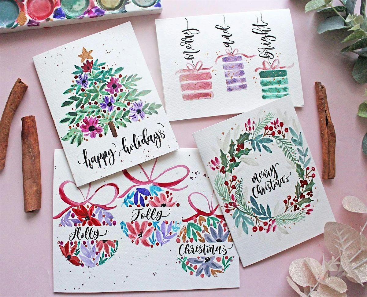Christmas Watercolour and Brush Calligraphy Workshop
